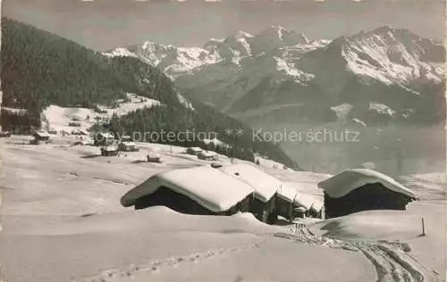 AK / Ansichtskarte  Verbier VS Panorama Plateau de Verbier et le Massif des Combins