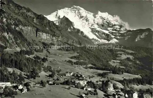 AK / Ansichtskarte  Wengen  BE Panorama Blick gegen Jungfrau Berner Alpen