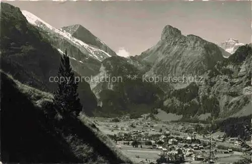 AK / Ansichtskarte  Kandersteg BE Panorama Blick gegen Gemmipass Rinderhoerner Gellihorn Steghorn Berner Alpen