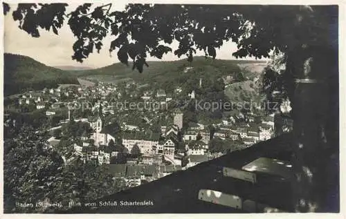 AK / Ansichtskarte  BADEN  AG Panorama Blick vom Schloss Schartenfels