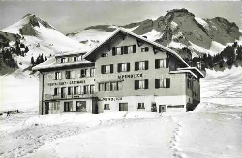 AK / Ansichtskarte  Stoos SZ Sport- und Ferienhaus Alpenblick Wintersportplatz Alpen