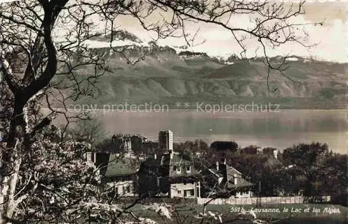 AK / Ansichtskarte  LAUSANNE VD Panorama le lac et les alpes