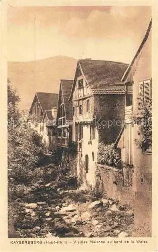 AK / Ansichtskarte  Kaysersberg Kaisersberg Alsace 68 Haut Rhin Vieilles maisons au bord de la Weiss