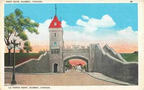 AK / Ansichtskarte  QUEBEC Canada Kent Gate Illustration