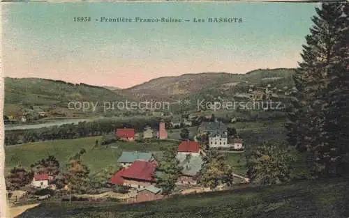 AK / Ansichtskarte  Les Bassots Pontarlier 25 Doubs Panorama Frontière Franco-Suisse