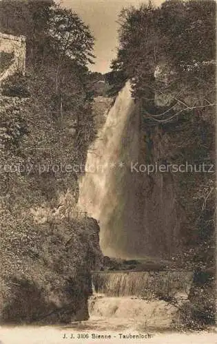 AK / Ansichtskarte  Bienne BIEL-BIENNE Taubenlochschlucht Wasserfall