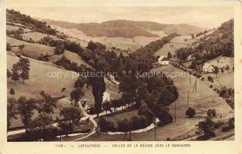 AK / Ansichtskarte  Lapoutroie Schnierlach 68 Haut-Rhin Panorama Vallée de la Béhine vers le Bonhomme