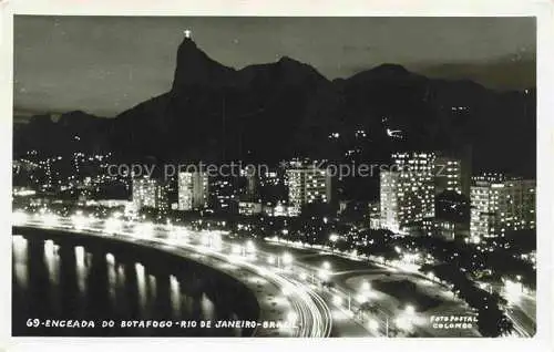 AK / Ansichtskarte  RIO DE JANEIRO Brazil Enceada do Botafogo Nachtaufnahme