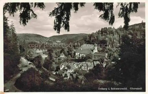 AK / Ansichtskarte  Triberg Schwarzwald BW Panorama Oberstadt