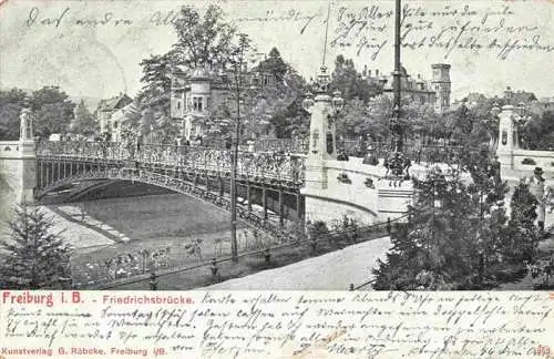 AK / Ansichtskarte  FREIBURG Breisgau BW Friedrichsbruecke