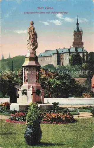 AK / Ansichtskarte  Bad Cleve KLEVE Lohengrindenkmal mit Schwanenberg Feldpost 