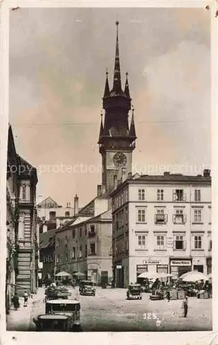 AK / Ansichtskarte  Znaim Znojmo CZ Ortszentrum Kirchturm Feldpost