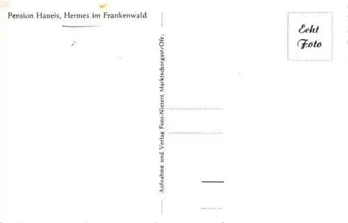 AK / Ansichtskarte  Hermes Marktleugast Franken Bayern Pension Haueis