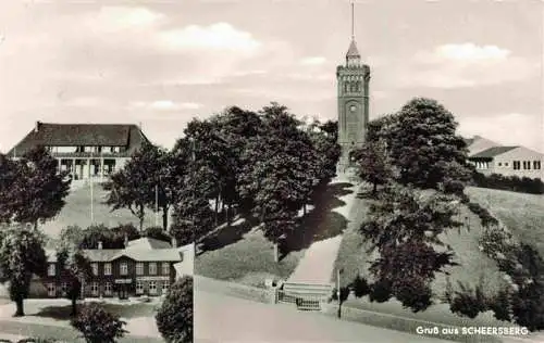 AK / Ansichtskarte  Scheersberg Steinbergkirche Schleswig-Holstein Thomsens Gasthof Kirche