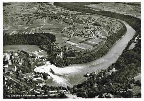 AK / Ansichtskarte  RHEINFALL Schaffhausen SH Fliegeraufnahme Neuhausen