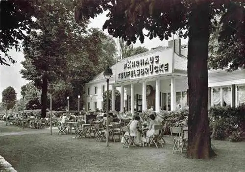 AK / Ansichtskarte  HAMBURG Faehrhaus Teufelsbrueck Freiterrasse