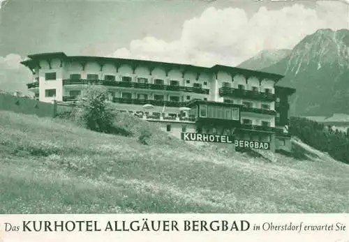 AK / Ansichtskarte  OBERSTDORF Kurhotel Allgaeuer Bergbad