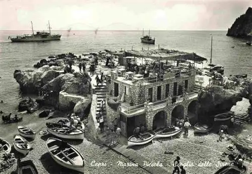 AK / Ansichtskarte  CAPRI Golfo di Napoli Campania IT Marina Piecola Scoglio delle Sirene