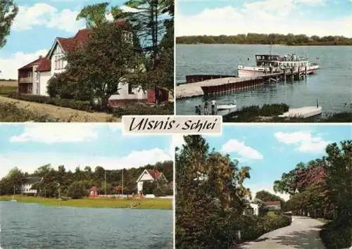 AK / Ansichtskarte  Ulsnis Schlei Schleswig-Holstein Villa Schiffsanleger Park