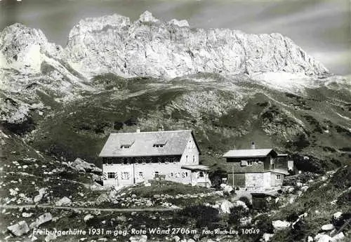 AK / Ansichtskarte  Freiburgerhuette 1934m Vorarlberg AT Panorama