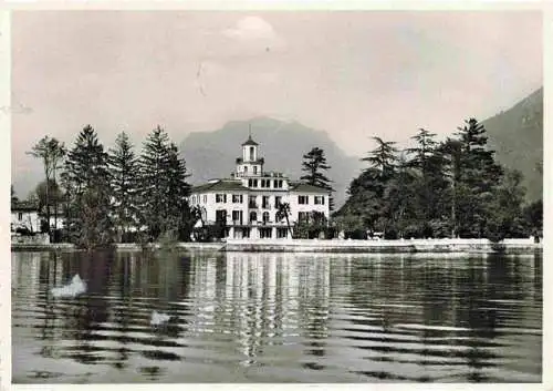 AK / Ansichtskarte  Melide Lago di Lugano TI La Villa au bord du Lac