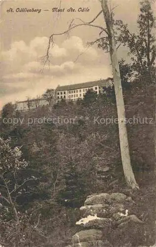 AK / Ansichtskarte  St Odilienberg Mont-Ste-Odile 67 Bas-Rhin Blick zum Kloster