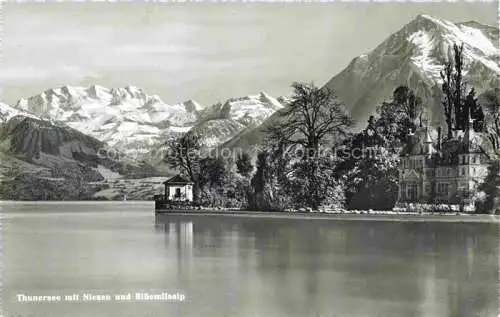 AK / Ansichtskarte  Thunersee BE mit Niesen und Blueemlisalp