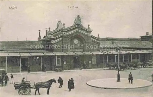 AK / Ansichtskarte  Laon 02 Aisne La gare Bahnhof