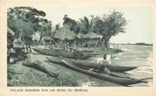 AK / Ansichtskarte  Senegal Village indigène sur les Rives du Sénégal