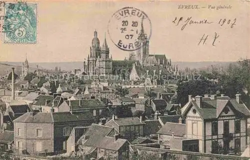 AK / Ansichtskarte  EVREUX 27 Eure Vue générale Cathédrale