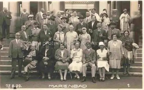 AK / Ansichtskarte  Marienbad MARIANSKE LAZNE CZ Gruppenbild