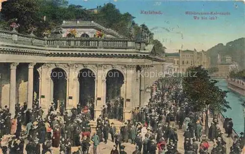 AK / Ansichtskarte  Karlsbad Eger KARLOVY VARY CZ Muehlbrunnen-Kolonnade