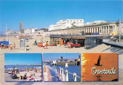 AK / Ansichtskarte  Oostende OSTENDE West-Vlaanderen Belgie Panorama Strand Hotels Moewen