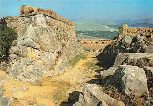 AK / Ansichtskarte  Nauplia Nauplion Nauplia-Assini Peloponisos Greece Teilansicht Palamidi-Festung