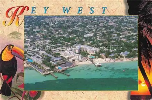 AK / Ansichtskarte  Key West Florida USA Aerial panoramic view of the city