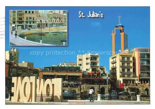 AK / Ansichtskarte  St Julians Malta Spinola Bay