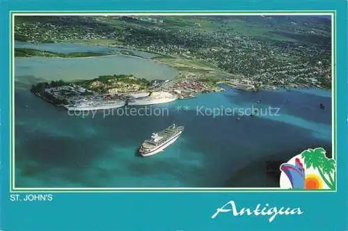 AK / Ansichtskarte  St John s Antigua Nelson's Dockyard at English Harbour aerial view