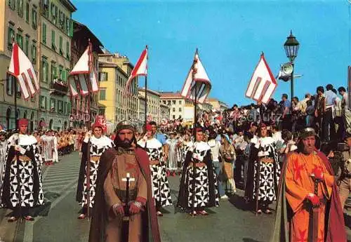 AK / Ansichtskarte  PISA Toscana IT Corteo in costume per la Regata Storica Wettrudern in historischen Kostuemen