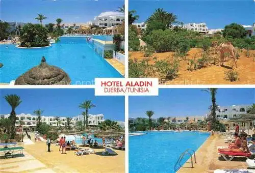 AK / Ansichtskarte  Djerba Jerba Tunesie Hôtel Aladin Piscine