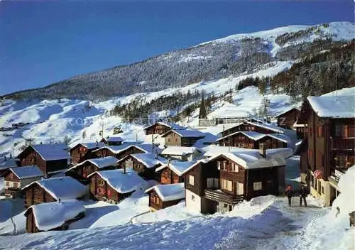 AK / Ansichtskarte  Jeizinen Gampel VS Winterpanorama Bergdorf Alpen