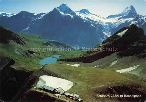 AK / Ansichtskarte  Bachalpsee BE Alpenpanorama Blick gegen Faulhorn Berner Alpen