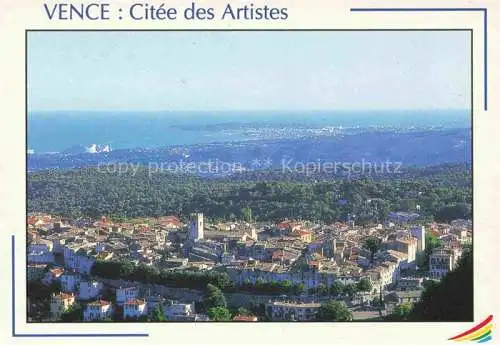 AK / Ansichtskarte  Vence-la-Jolie 06 Alpes-Maritimes Vue panoramique de la citée des artistes