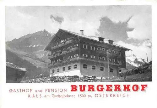 AK / Ansichtskarte  Kals-Lesach Grossglockner Tirol AT Gasthof Pension Burgerhof