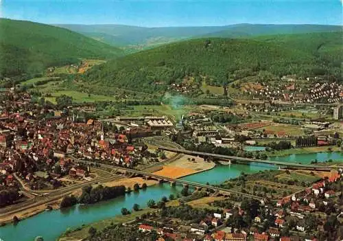 AK / Ansichtskarte  Lohr Main Fliegeraufnahme