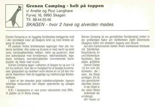 AK / Ansichtskarte  Skagen DK Grenen Camping Fliegeraufnahme