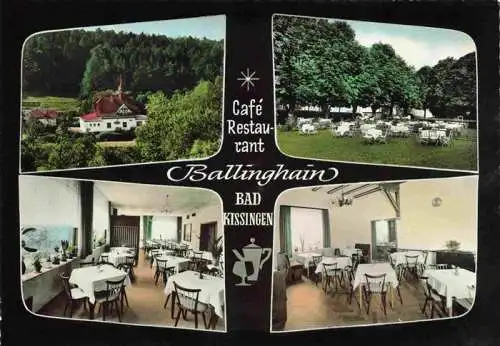 AK / Ansichtskarte  BAD KIssINGEN Ballinghain Cafe Restaurant Gastraeume