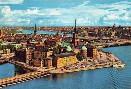 AK / Ansichtskarte  STOCKHOLM  Sweden Riddarholmen Fliegeraufnahme