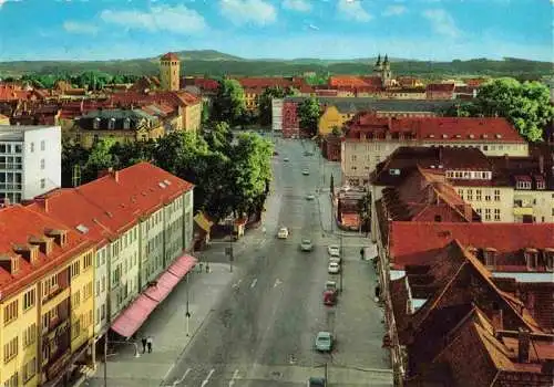 AK / Ansichtskarte  BAYREUTH Bahnhofstrasse Schlossturm Stadtkirche