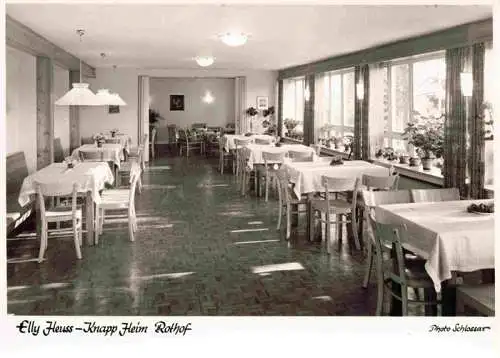 AK / Ansichtskarte  Rothof Jagstzell BW Elly Heuss Knapp Heim Gastraum