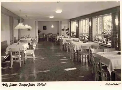 AK / Ansichtskarte  Rothof Jagstzell BW Elly Heuss Knapp Heim Gastraum
